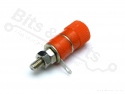 Laboratoriumconnector / aansluitklem banaanplug rood
